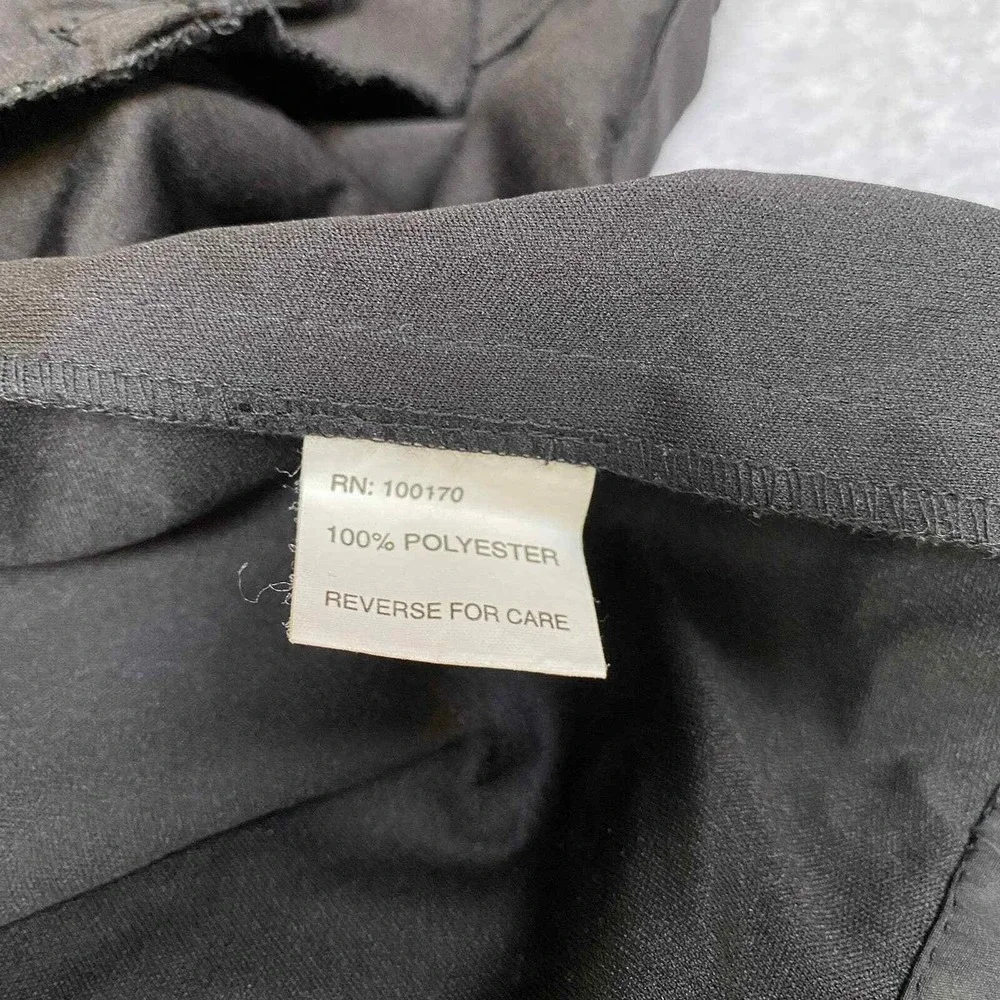 Sandro Rain Jacket Mens Small Black Polyester Pockets Hood Full Zip Waterproof